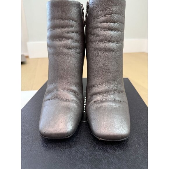 Vintage from 1999 Collection Genuine Leather Prada Ankle Boots, size 37 - Picture 3 of 16